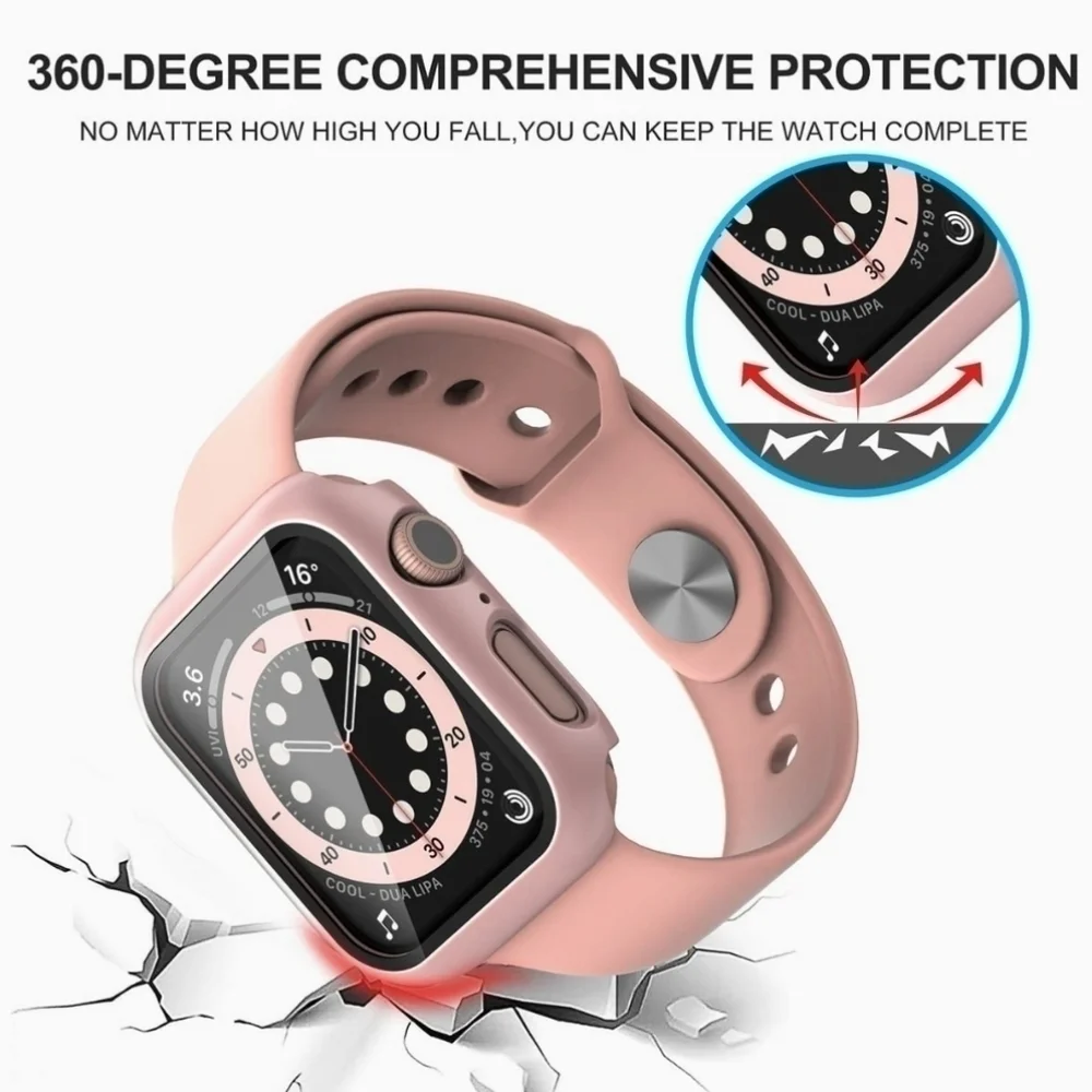 Screen Protector Case for Apple Watch - Pink